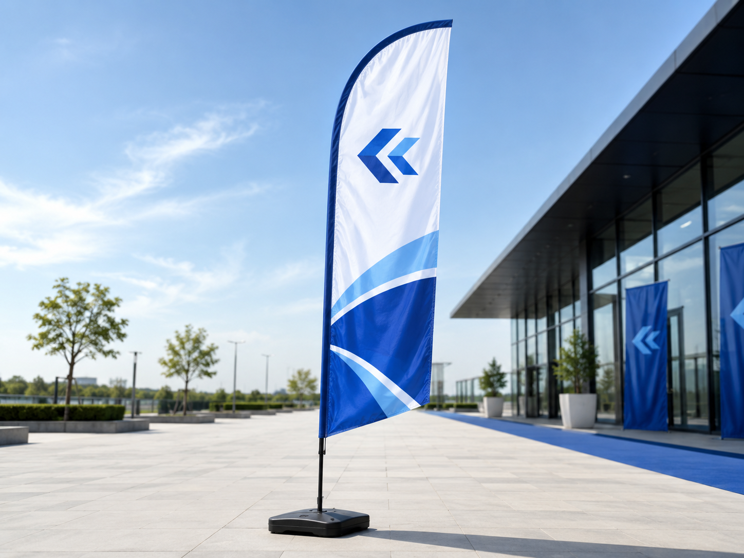 Beach Flag reklamni sistem sa štampom
