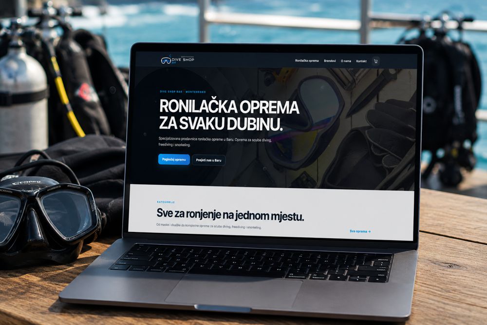 Dive Shop Bar Montenegro web shop