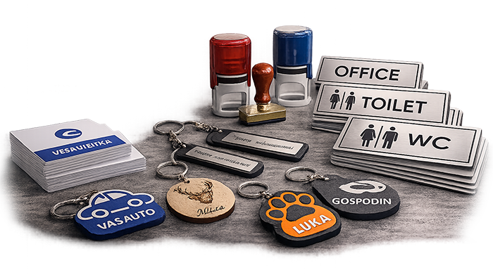 Laserska gravura Multiprint Srbobran