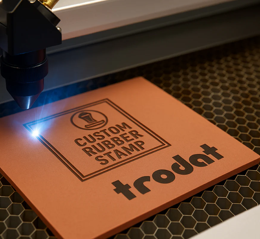 Laserska gravura gume za pečate