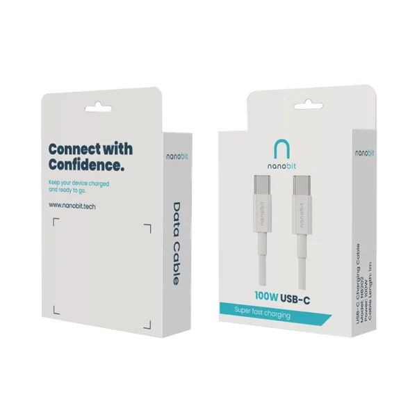 kabel-nanobit-nb202-type-c-na-type-c-100w-1m-162234-272026-162234 Kabel Nanobit NB202 Type-C na Type-C 100W 1m